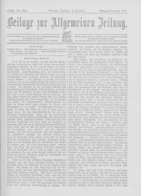 Allgemeine Zeitung Samstag 9. Dezember 1893