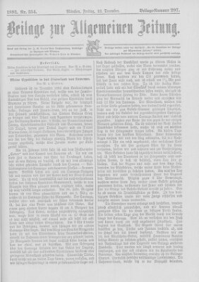 Allgemeine Zeitung Freitag 22. Dezember 1893