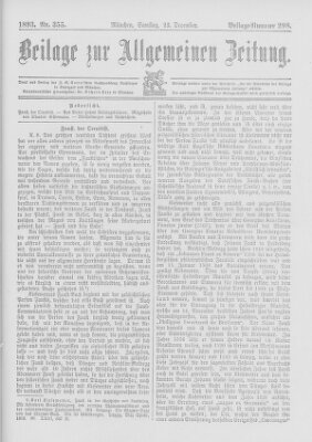 Allgemeine Zeitung Samstag 23. Dezember 1893