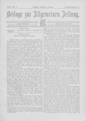 Allgemeine Zeitung Dienstag 2. Januar 1894