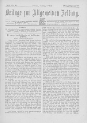 Allgemeine Zeitung Samstag 7. April 1894