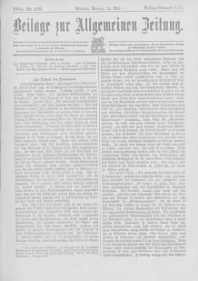 Allgemeine Zeitung Montag 21. Mai 1894