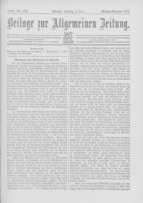 Allgemeine Zeitung Samstag 2. Juni 1894