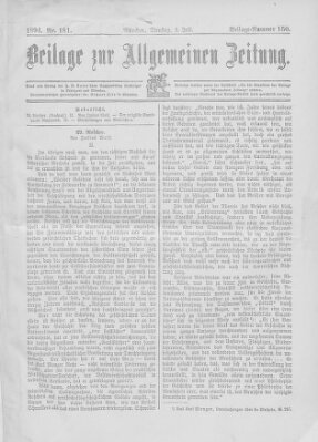 Allgemeine Zeitung Dienstag 3. Juli 1894