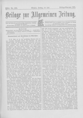 Allgemeine Zeitung Freitag 20. Juli 1894