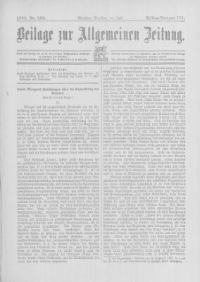 Allgemeine Zeitung Dienstag 31. Juli 1894