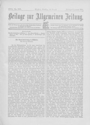 Allgemeine Zeitung Dienstag 14. August 1894