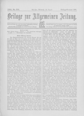 Allgemeine Zeitung Mittwoch 29. August 1894