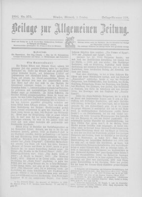 Allgemeine Zeitung Mittwoch 3. Oktober 1894