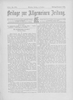 Allgemeine Zeitung Freitag 5. Oktober 1894