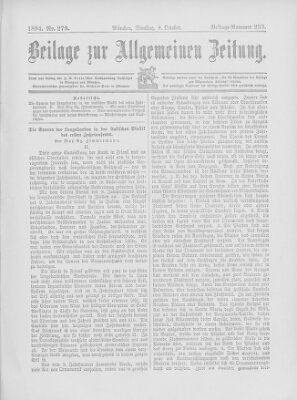 Allgemeine Zeitung Dienstag 9. Oktober 1894