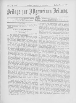 Allgemeine Zeitung Mittwoch 28. November 1894