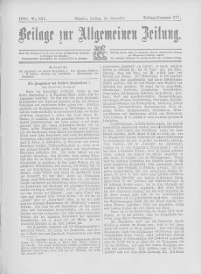 Allgemeine Zeitung Freitag 30. November 1894