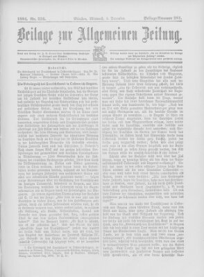 Allgemeine Zeitung Mittwoch 5. Dezember 1894