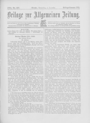 Allgemeine Zeitung Donnerstag 6. Dezember 1894