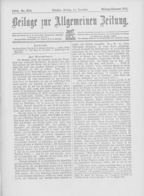 Allgemeine Zeitung Freitag 21. Dezember 1894