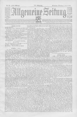 Allgemeine Zeitung Montag 4. Februar 1895