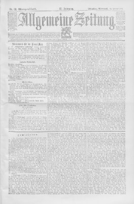 Allgemeine Zeitung Mittwoch 27. Februar 1895