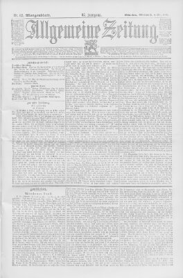 Allgemeine Zeitung Mittwoch 6. März 1895