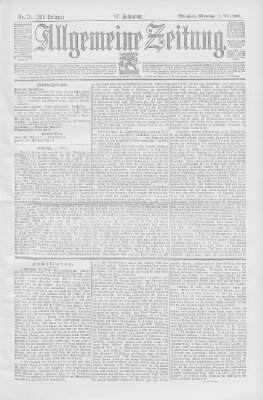 Allgemeine Zeitung Montag 11. März 1895