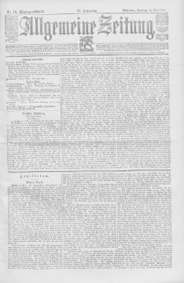 Allgemeine Zeitung Freitag 15. März 1895