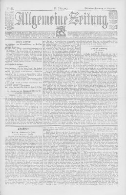 Allgemeine Zeitung Sonntag 24. März 1895