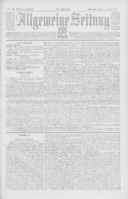 Allgemeine Zeitung Freitag 29. März 1895