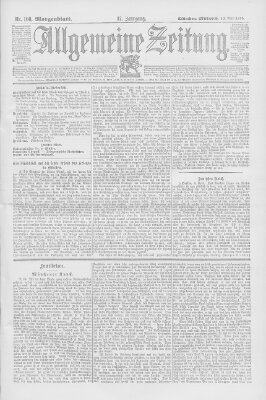 Allgemeine Zeitung Mittwoch 10. April 1895