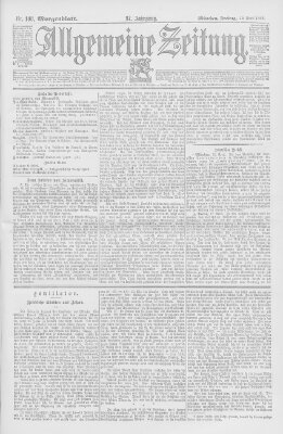 Allgemeine Zeitung Freitag 19. April 1895