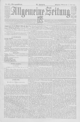 Allgemeine Zeitung Mittwoch 24. April 1895