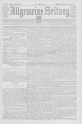 Allgemeine Zeitung Freitag 26. April 1895