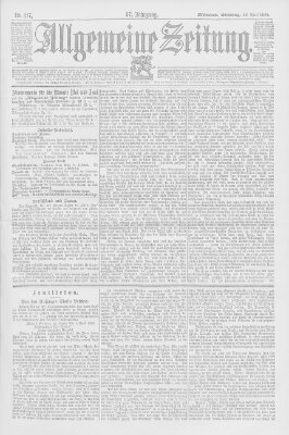 Allgemeine Zeitung Sonntag 28. April 1895