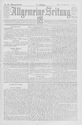 Allgemeine Zeitung Dienstag 7. Mai 1895