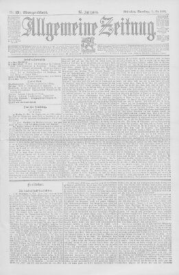 Allgemeine Zeitung Samstag 11. Mai 1895