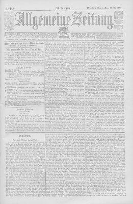 Allgemeine Zeitung Donnerstag 23. Mai 1895