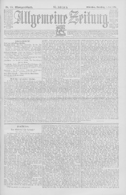 Allgemeine Zeitung Samstag 1. Juni 1895