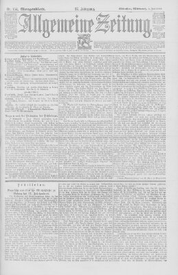 Allgemeine Zeitung Mittwoch 5. Juni 1895