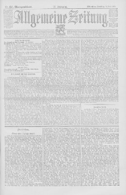 Allgemeine Zeitung Freitag 7. Juni 1895