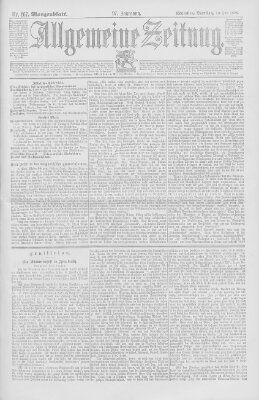 Allgemeine Zeitung Dienstag 18. Juni 1895