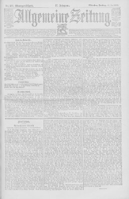 Allgemeine Zeitung Freitag 21. Juni 1895