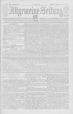 Allgemeine Zeitung Samstag 22. Juni 1895