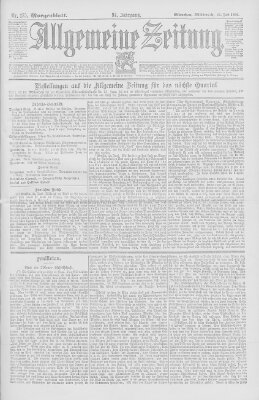 Allgemeine Zeitung Mittwoch 26. Juni 1895