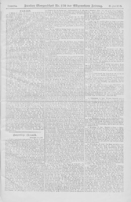 Allgemeine Zeitung Donnerstag 27. Juni 1895