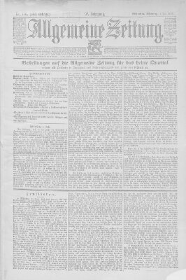 Allgemeine Zeitung Montag 1. Juli 1895