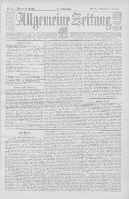 Allgemeine Zeitung Dienstag 2. Juli 1895