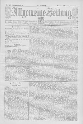 Allgemeine Zeitung Mittwoch 3. Juli 1895