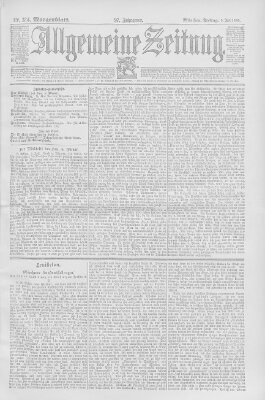 Allgemeine Zeitung Freitag 5. Juli 1895