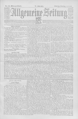 Allgemeine Zeitung Samstag 6. Juli 1895