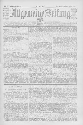 Allgemeine Zeitung Dienstag 16. Juli 1895