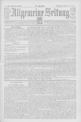 Allgemeine Zeitung Freitag 19. Juli 1895